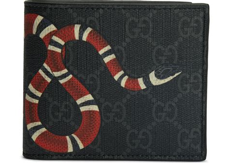 black gucci snake wallet